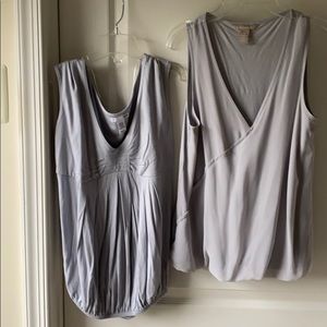 Banana republic chiffon wrap tank and sleeveless